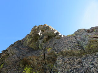 Lo spigolo della Plent da sotto