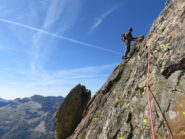 La lama di 40m dal breve tratto in discesa