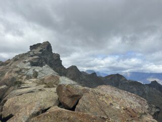 Cresta che porta alla sommità del  Rocciavrè 