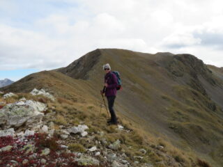 nella parte iniziale della lunga cresta