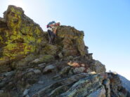 uno dei passaggi esposti in cresta