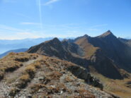 la punta con il percorso di cresta