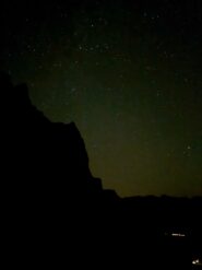 la cresta sotto le stelle