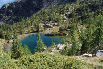 Il Lac de Leser salendo sul sentiero 4