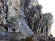 Un tratto molto suggestivo del percorso che dalla Galleria porta la sentiero per il Passo.