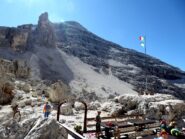La Via Normale vista dal Rifugio Giussani.