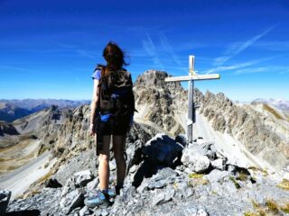 In cima, veduta sull'Oronaye 