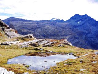 Dopo il Lago delle Rocce con il Granpa sullo sfondo.