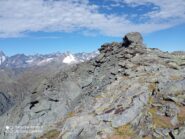 la roccia di vetta dell'occidentale