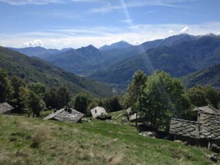 Blinant e panorama sulla valle.