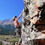 SilvioTos sul blocco sotto lAiguille (foto Mauro V)