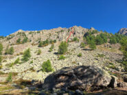 La linea della via da dove si lascia la strada del Valasco