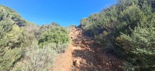 Tratti in ripida e scomoda salita