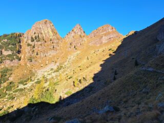 I Tre Pizzi dal sentiero 217.