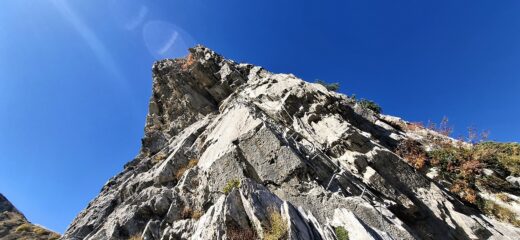 La parte finale più verticale