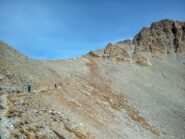 il tratto che porta alla cresta di salita 