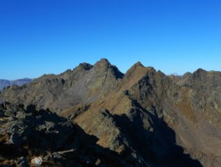 Da destra: Punta Gioffredo, Corborant, Cimes des Chalanches