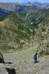 Scendendo verso il vallone di Tesina