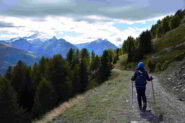 Sul sentiero 8C verso la cresta Sud della Punta Metz