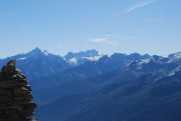 Grivola e Gran Paradiso dalla vetta