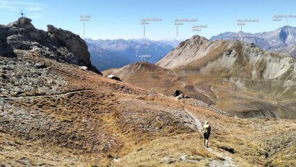 Mont Froid scendendo dal Signal du Petit Moncenis.