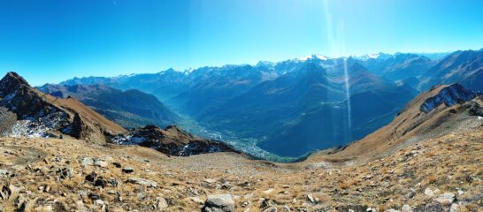 panorama Dal fondo Valle a LaThuile
