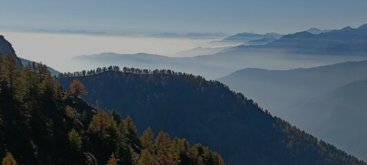 Linee di cresta verso il fondovalle