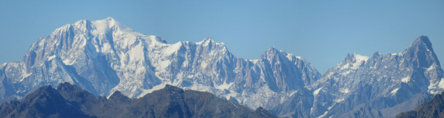 Vista sul Monte Bianco