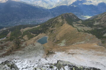 il lago di Chamolé dalla Punta Nera