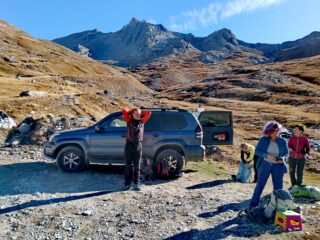 il punto di partenza e la nostra meta in alto