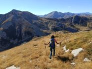 Discesa verso il Bocchino della Brignola 