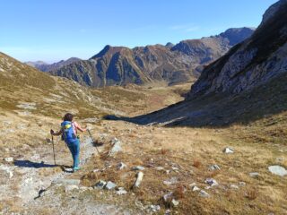 Discesa verso il Vallone Raschera 