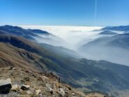 Fosche e nubi verso la mediabassa Val Chisone