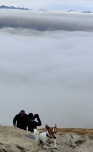 2 francesi incontrati in cima .Abbiamo fatto un ripasso di tutte le punte