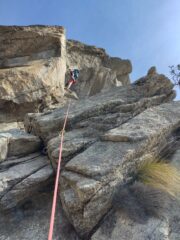 Victor trova un riposo sui chiodi del quarto tiro
