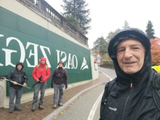 La partenza dal Centro Zegna