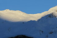 il Col du Mont dalla Grand'Alpe già bello imbiancato