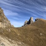 Colletto Sud del Cros visto dal diagonale successivo 