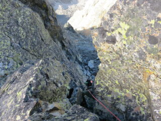 La variante finale in fessura sulla Madre di Dio