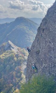 Muro verticale in cima alla Biurca sud