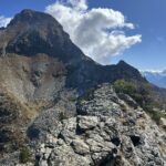 La Becca di Viou con la via che ci attende