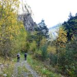 Scendendo nel Vallone del Bourcet.