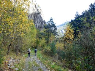 Scendendo nel Vallone del Bourcet.