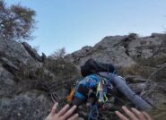 Attacco della cresta - un po' di roccia marcia