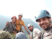Cima alla parete con Gian, Alfre e Lorenzo