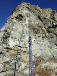 Calata con corda doppia.