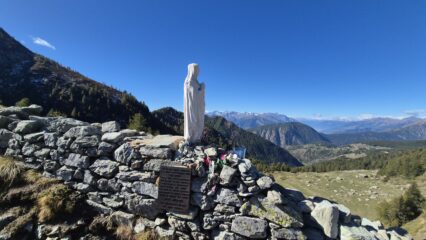 Madonnina verso la punta appena dopo il colle