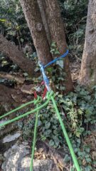 Sosta prima dell'ultimo tiro, da attrezzare su alberi