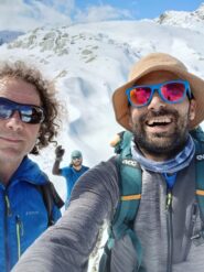 Io Matte e il Mago con la Téte de Fenétre alle spalle