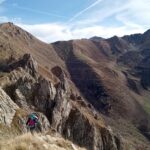 sulla cresta verso la cima..sulla sx la Cima Cars.